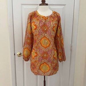 J. Crew 100% silk tunic